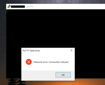 Putty connection refused